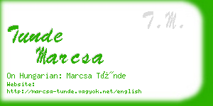 tunde marcsa business card